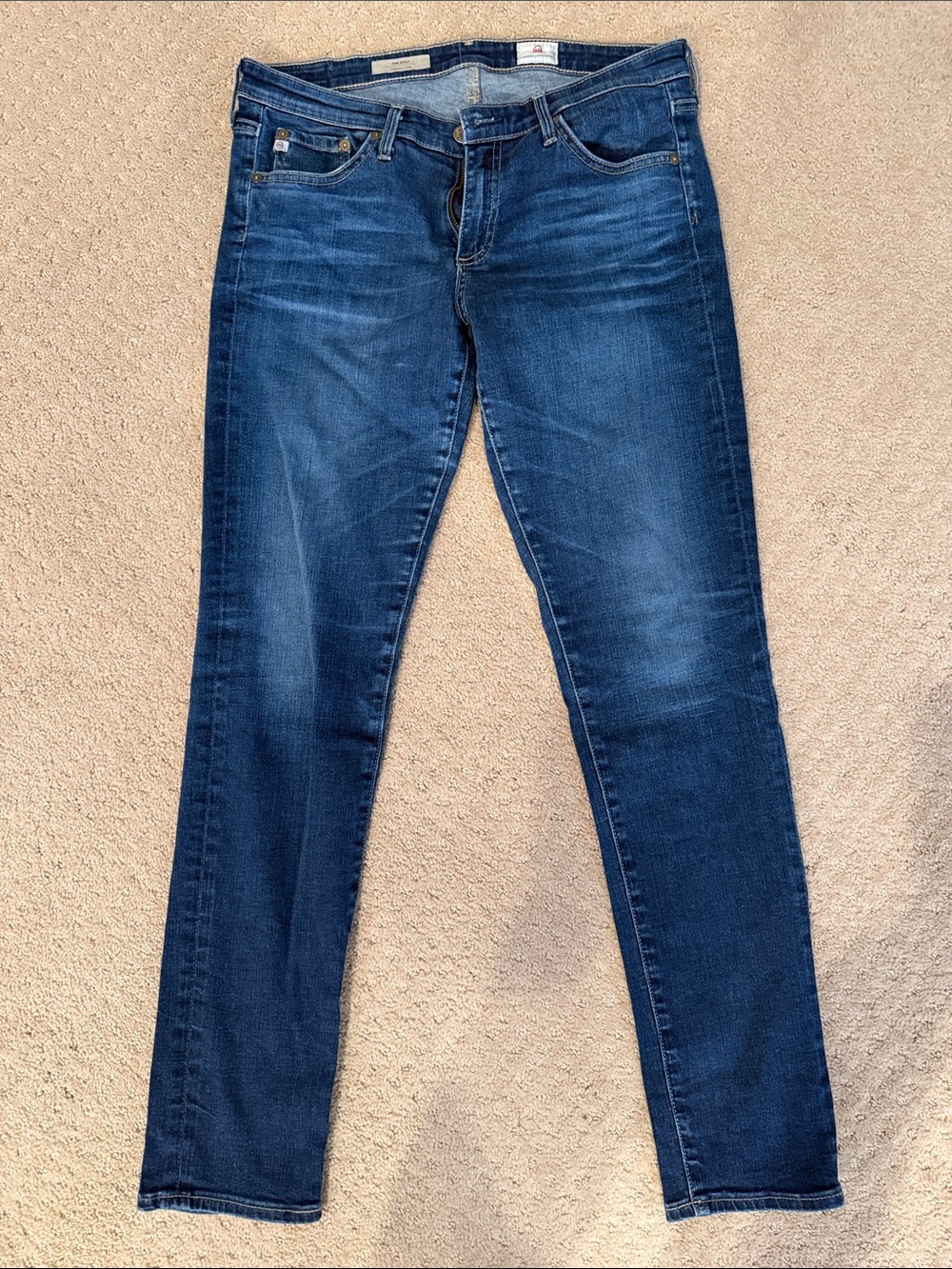 Ag Adriano Goldschmied Dark Blue Skinny Jeans